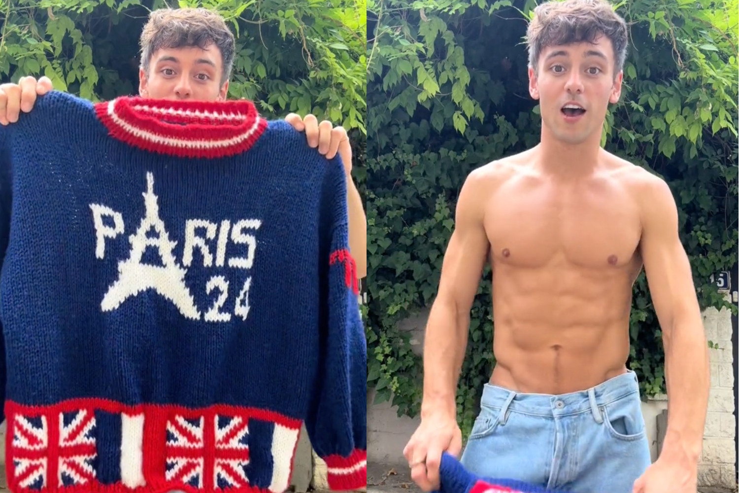 Watch Tom Daley präsentiert seinen Olympics 2024 Pullover GAY CH