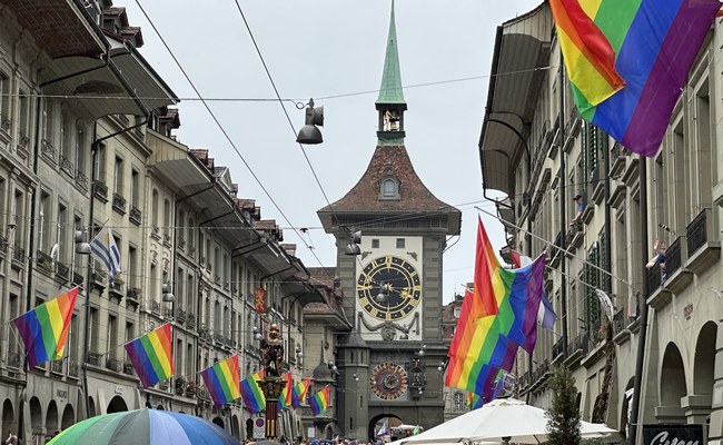 5 Kilometer queere Sichtbarkeit - die Route der BernPride 2026