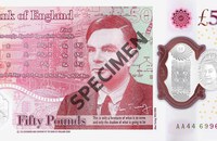 50 Pfund-Banknote mit Alan Turing ab jetzt im Umlauf