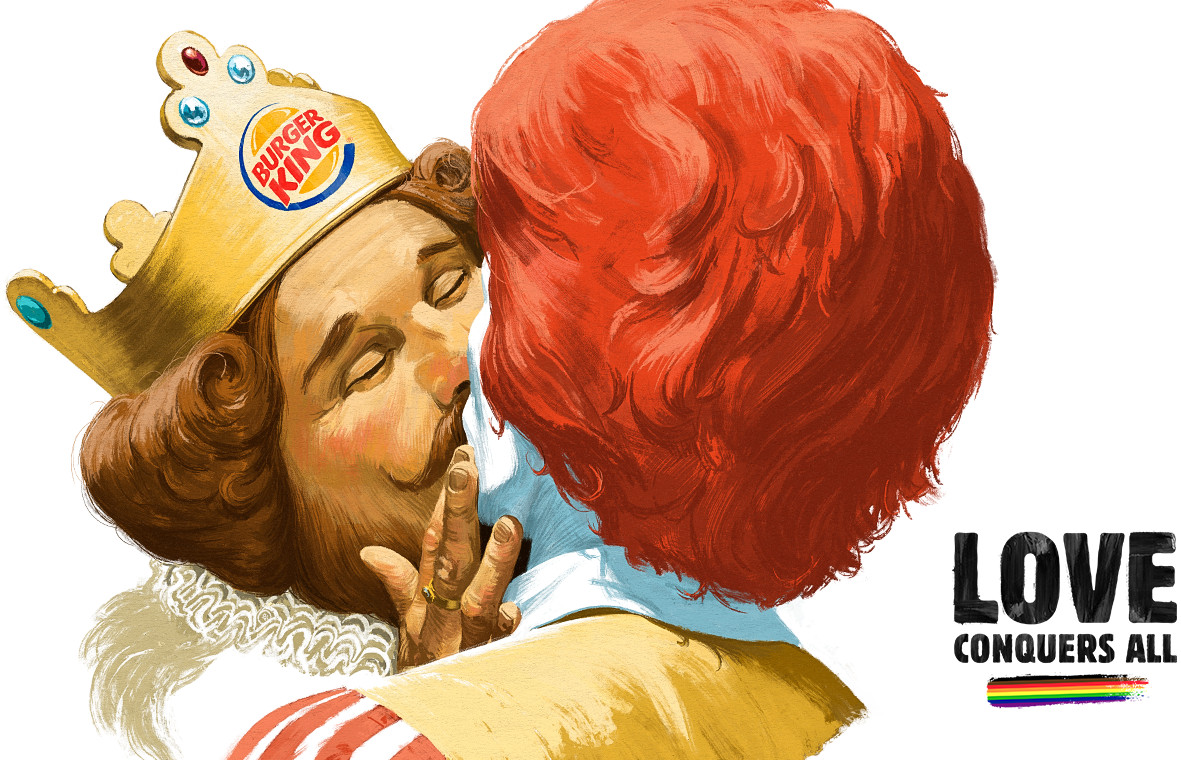 Burger King Küsst Mcdonalds Für Die Helsinki Pride — Gay Ch · Alles Bleibt Anders