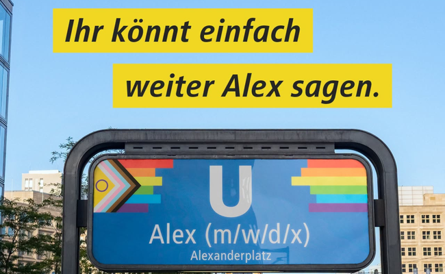Die Berliner Verkehrsbetriebe und die Stadtreinigung feiern Pride