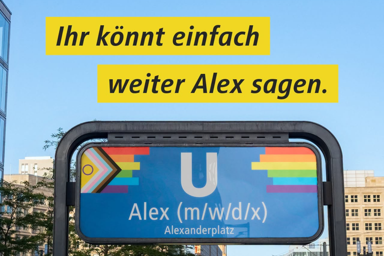 Die Berliner Verkehrsbetriebe und die Stadtreinigung feiern Pride
