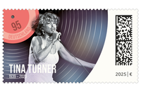 Die Deutsche Post ehrt Tina Turner mit einer Sonderbriefmarke
