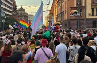 Die Schweizer Botschaft war an der Belgrade Pride mit von der Partie...