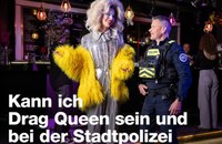 Die Zürcher Stadtpolizei feiert den Pride Month...