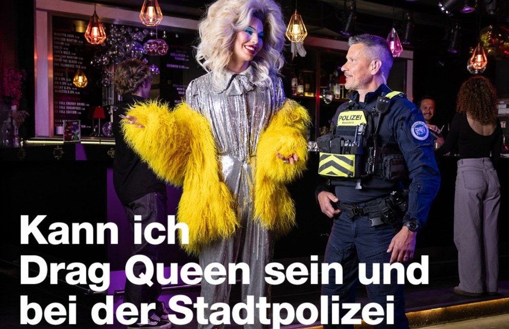 Die Zürcher Stadtpolizei feiert den Pride Month...