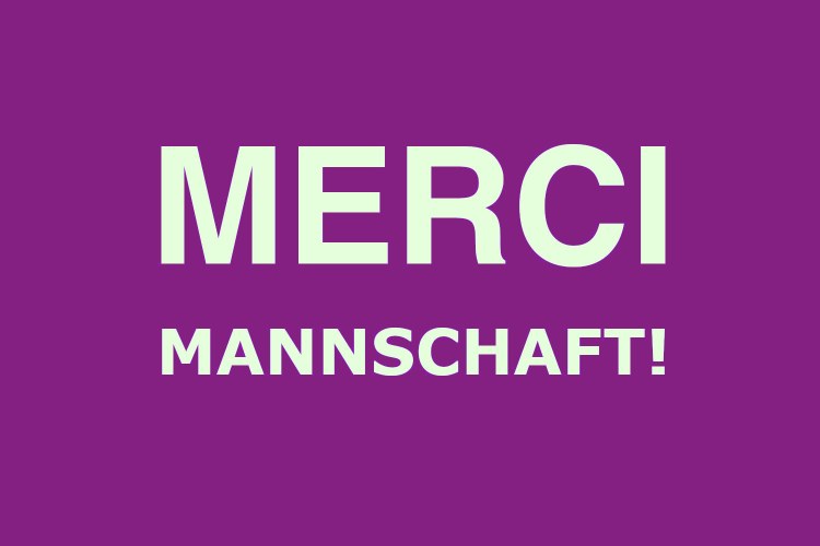 Mannschaft sagt nach 16 Jahren Tschüss…