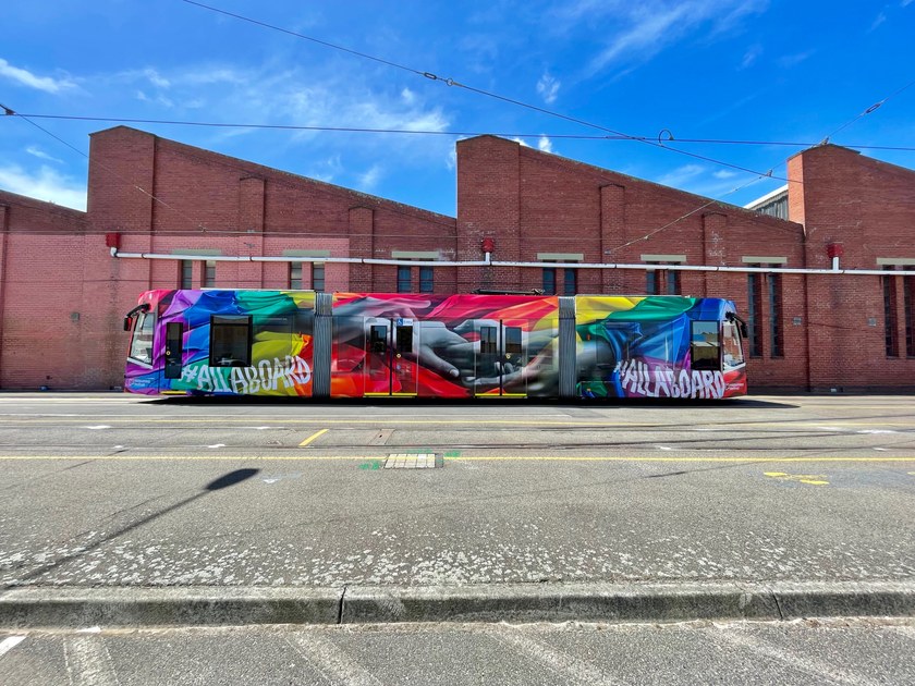 Melbourne feiert Pride mit dem #AllAboard Tram