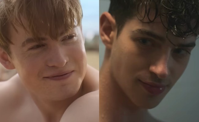 Was für ein Duo: Manu Ríos und Kit Connor stehen zusammen vor der Kamera