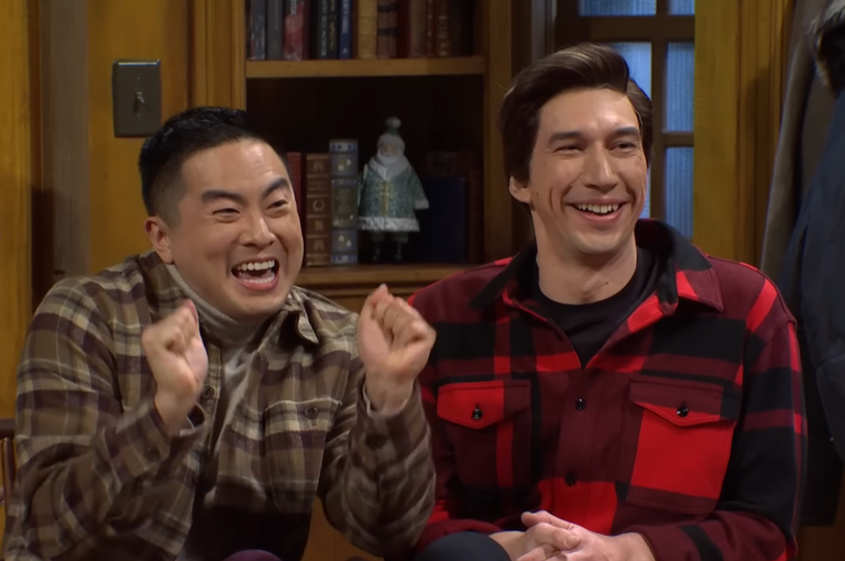 Watch: Adam Driver und Bowen Yang werden gemeinsam Daddies…