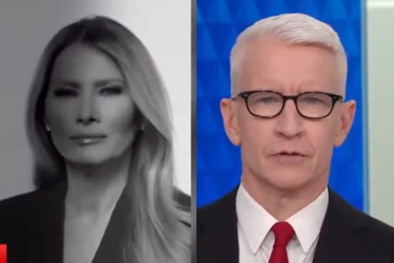 Watch: Anderson Cooper ist sprachlos ob Melania Trumps Buchwerbespot