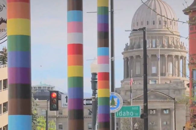 Watch: Boise wird kreativ um Pride-Fahnen-Verbot zu umgehen