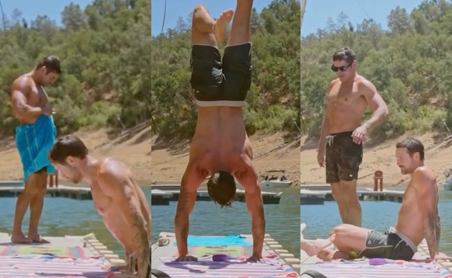 Watch: Die Gebrüder Efron tummeln sich am See