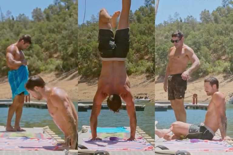 Watch: Die Gebrüder Efron tummeln sich am See
