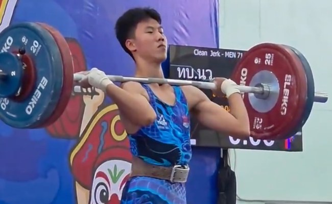 Watch: Dieser Gewichtheber wird gerade viral gefeiert..