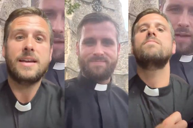 Watch: Dieser "heisse Priester" wird zum neuen Online-Heartthrob