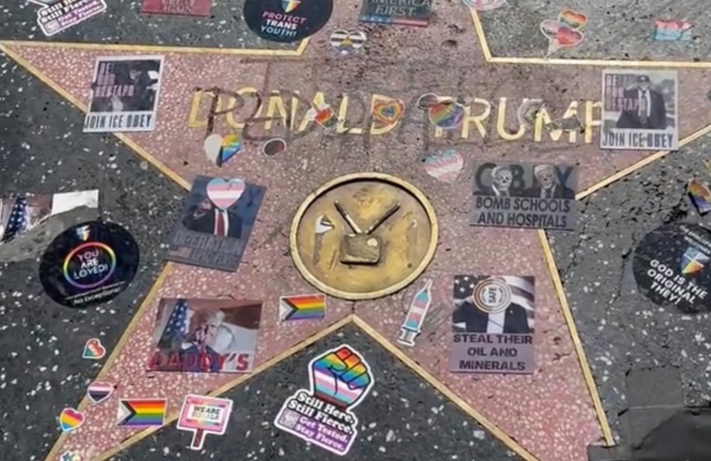 Watch: Donald Trumps Walk Of Fame-Stern nach der Los Angeles Pride