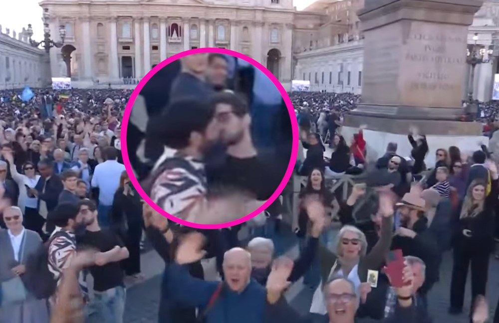 Watch: Ein Kuss auf dem Petersplatz geht derzeit viral