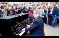 Watch: Elton John at St. Pancras
