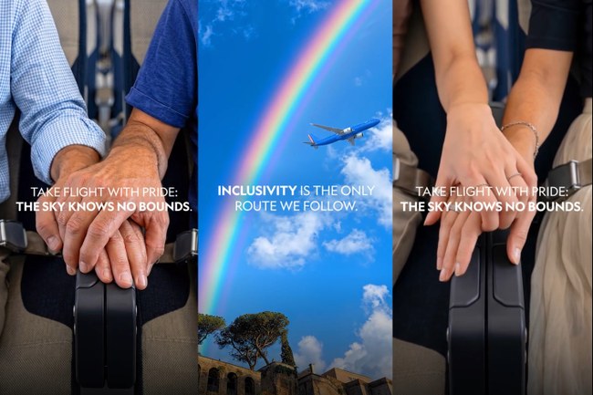 Watch: Italiens Fluggesellschaft sorgt für queere Sichtbarkeit zum Pride Month