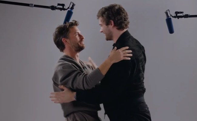 Watch: Jonathan Bailey & David Corenswet - Should we kiss?