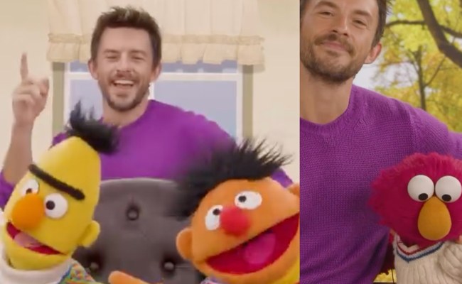 Watch: Jonathan Bailey trifft Ernie & Bert