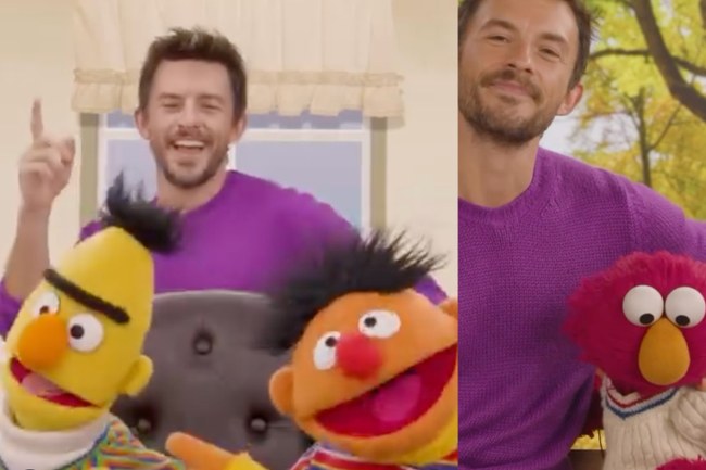 Watch: Jonathan Bailey trifft Ernie & Bert