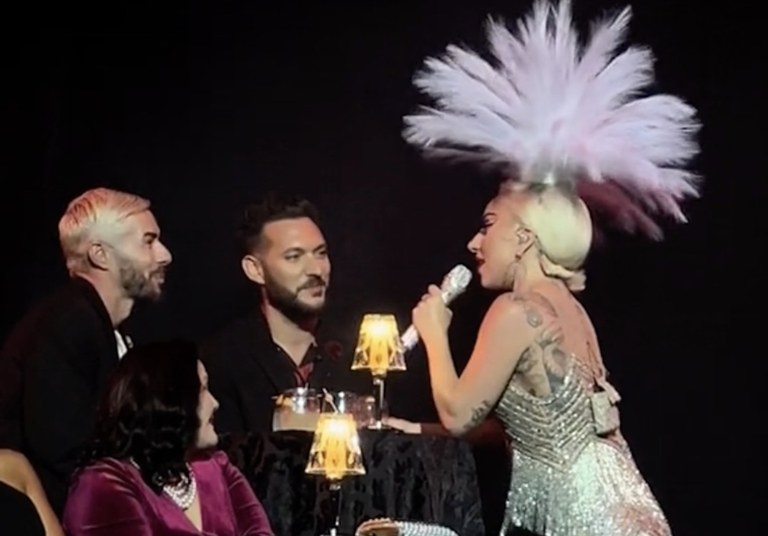 Watch: Lady Gaga gets flirty...