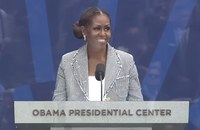 Watch: Michelle Obama hebt in ihrer Rede die Ehe für alle hervor