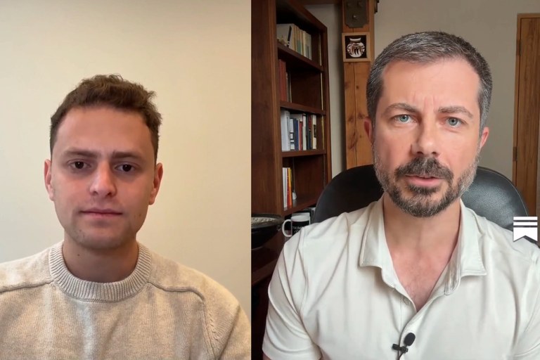 Watch: Pete Buttigieg spricht über die Zukunft der USA