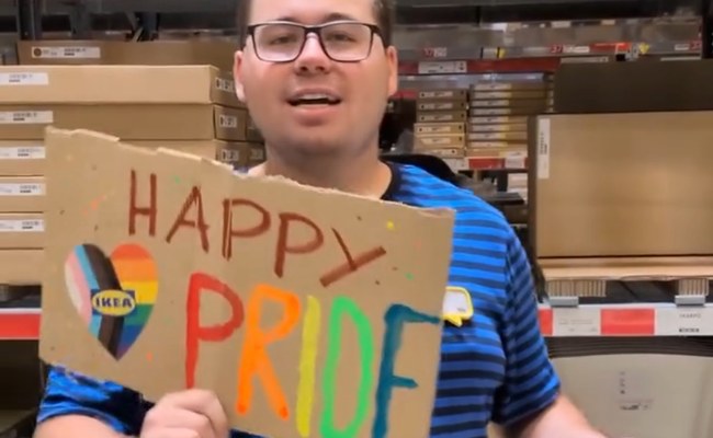 Watch: Pride Schilder kreieren mit Ikea