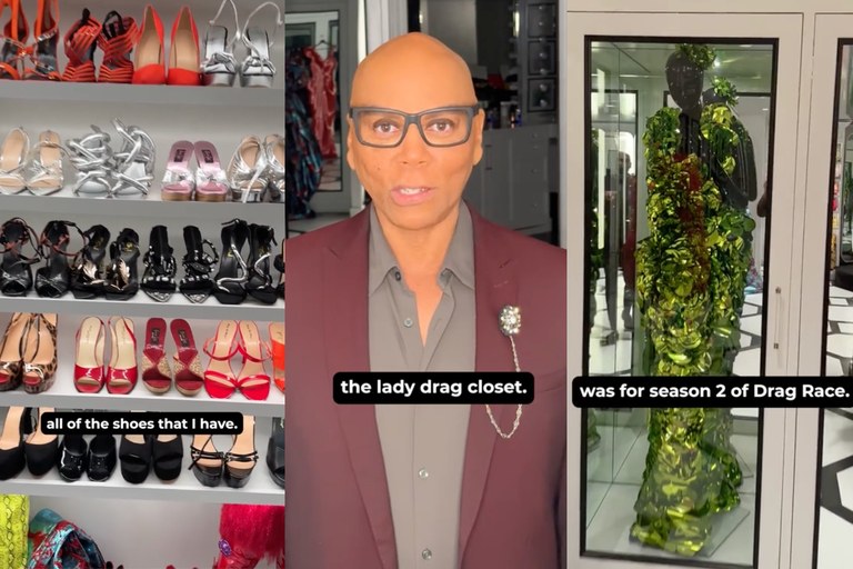 Watch: RuPaul öffnet seinen Kleiderschrank