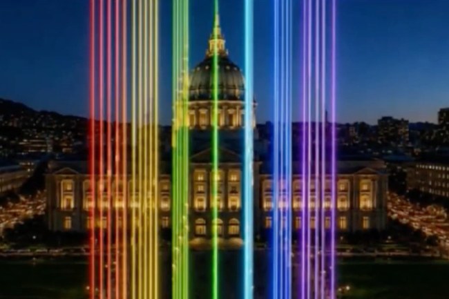 Watch: San Francisco feiert Pride mit einer neuen Lichtinstallation