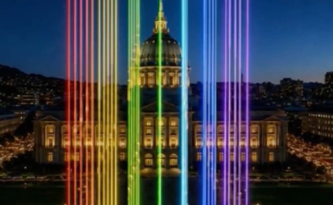 Watch: San Francisco feiert Pride mit einer neuen Lichtinstallation