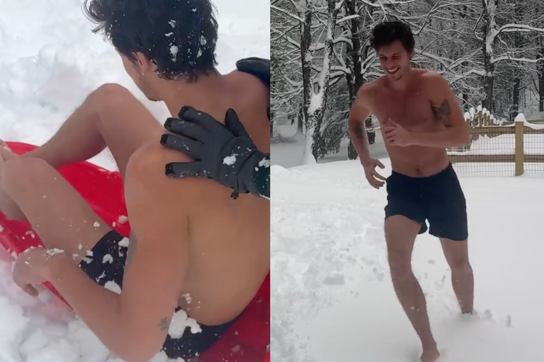 Watch: Shawn Mendes vergnügt sich im Schnee