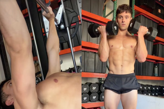 Watch: Tom Daley hat sich ein neues Home Gym gegönnt...