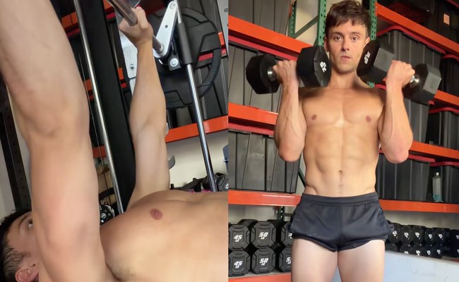 Watch: Tom Daley hat sich ein neues Home Gym gegönnt...