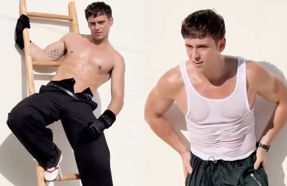 Watch: Tom Daley stand für das Behind The Blinds Magazine vor der Kamera
