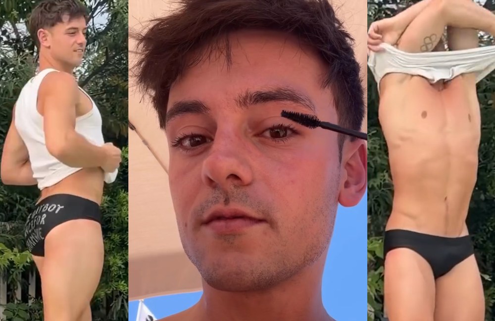 Watch: Tom Daley testet einen Mascara auf Herz und Nieren