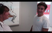 Watch: Tom Daley's Nacktbild by Hockney