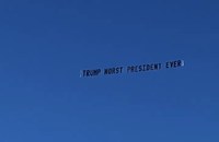 Watch: Trumps Welcome-Banner über Mar-a-Lago