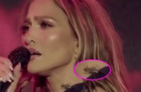Watch: Und plötzlich wandert ein Grashüpfer über J.Lo's Hals...