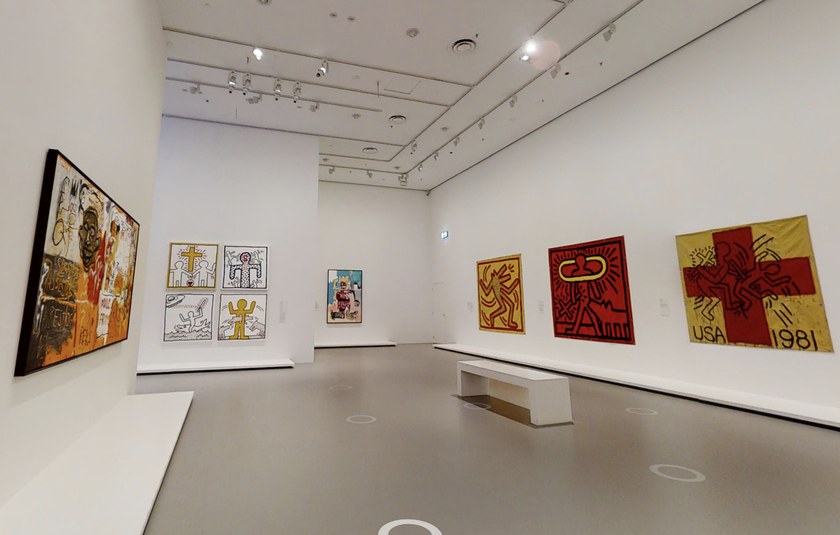 Watch: Virtuelle Tour durch die Basquiat/Haring-Ausstellung