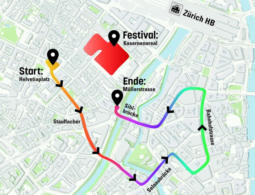 Zurich Pride Route 2023 bewilligt und weitere News rund um das Festival