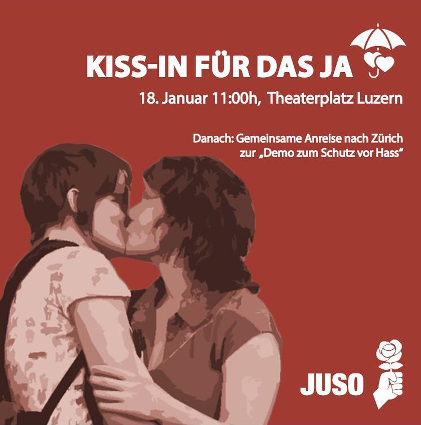 Kiss-In für das Ja! - Luzern
