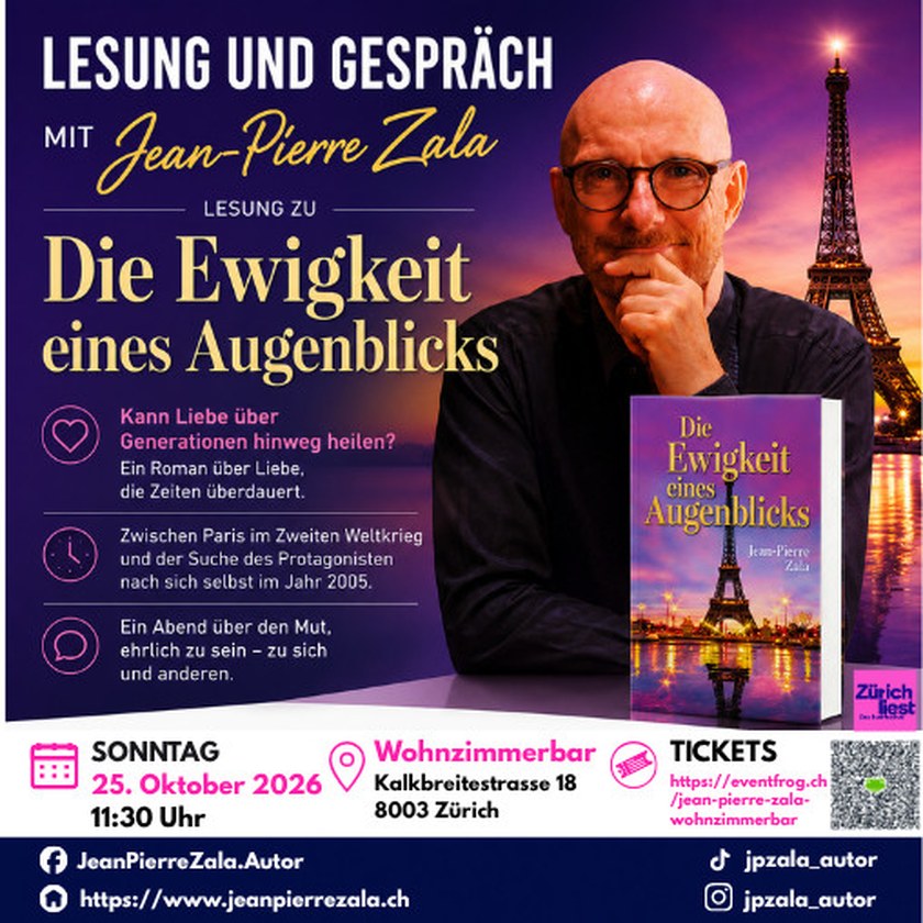 Zürich liest: Die Ewigkeit eines Augenblicks