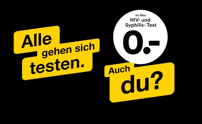 SEXUALITÄT: Der Mai ist wieder offizieller Testmonat für HIV und Syphilis