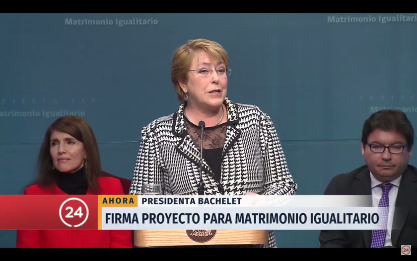 CHILE: Präsidentin reicht Entwurf zur Öffnung der Ehe ein