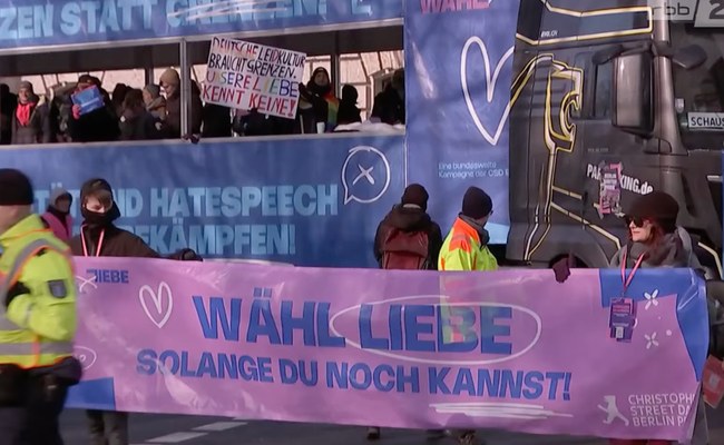 DEUTSCHLAND: Zehntausende demonstrierten an 55 "Winter CSDs" für LGBTI+ Rechte