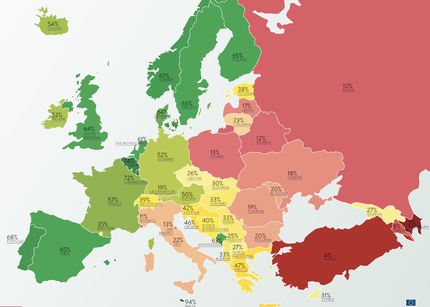 EUROPA: Welches sind die LGBTI+ freundlichsten Länder 2021?